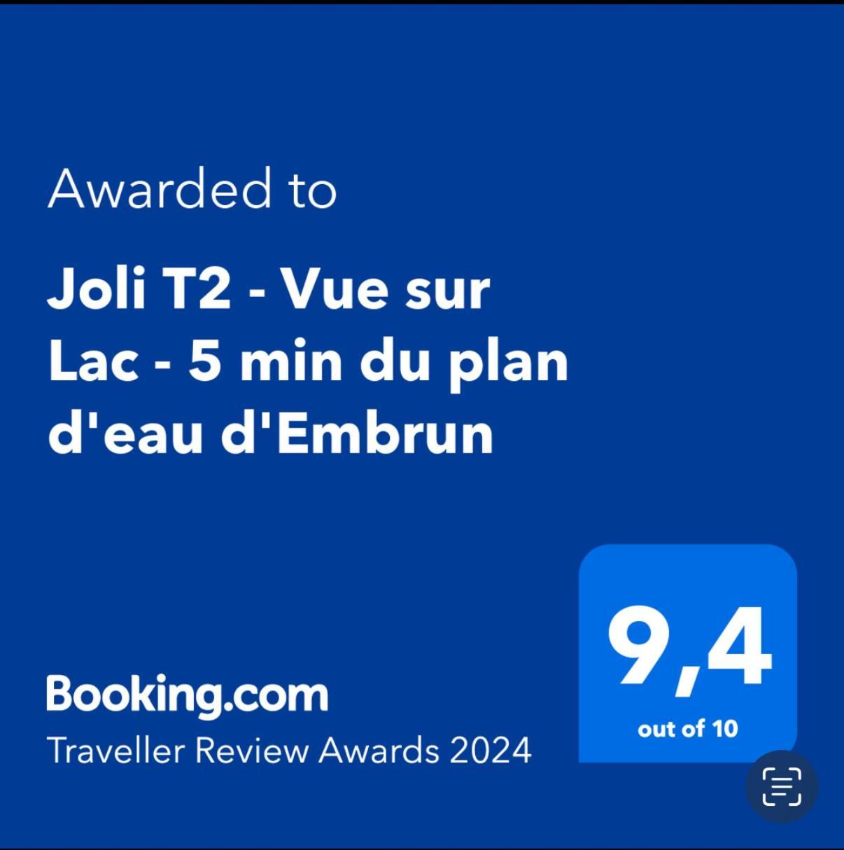 Joli T2 - Vue Sur Lac - 5 Min Du Plan D'Eau D'Embrun 巴拉迪亚 外观 照片